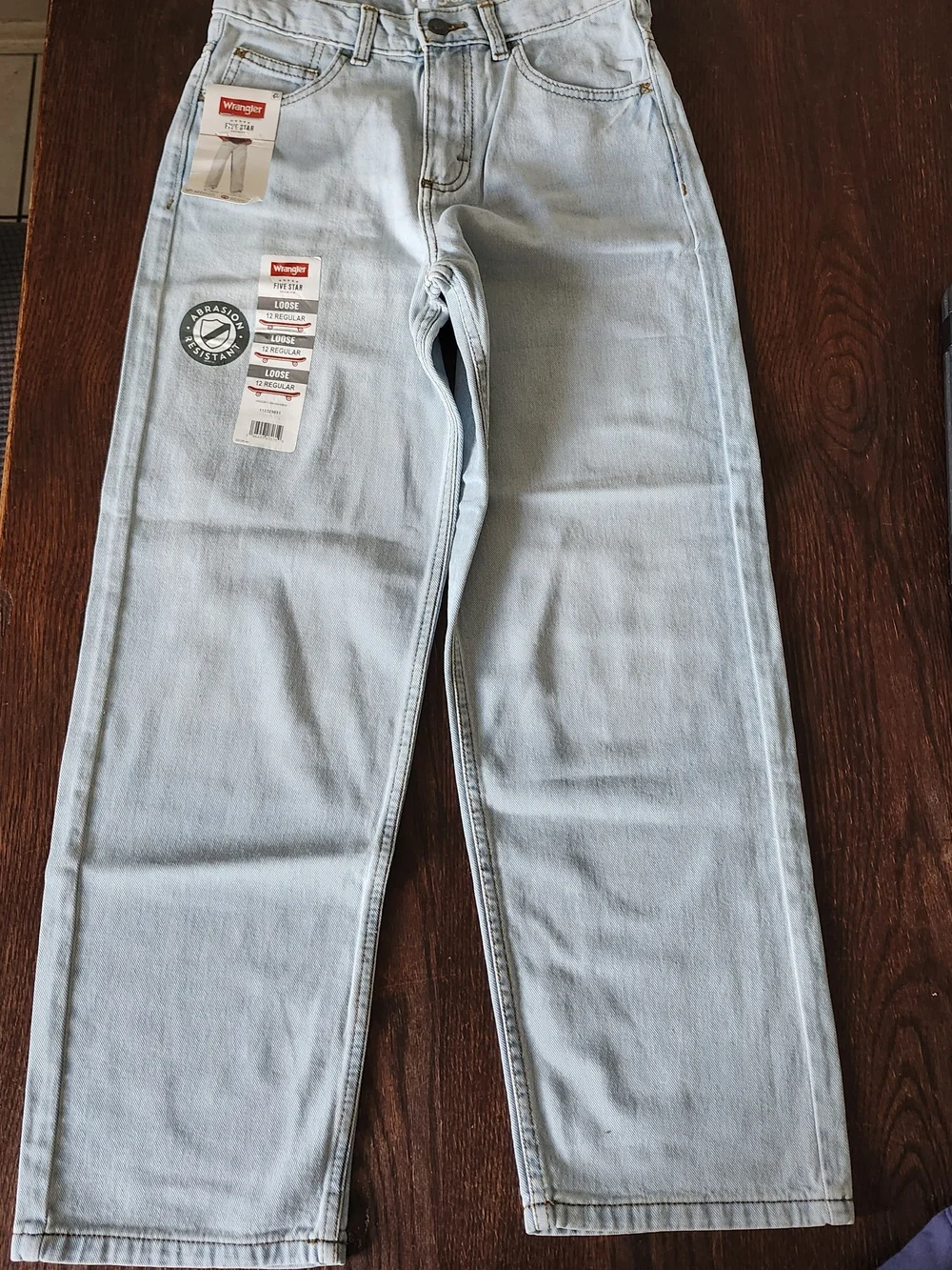 Wrangler Kids Light Wash Straight Leg Jeans